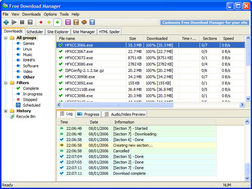 Free Download Manager - Screen Shot Free Download Manager - Screen Shot