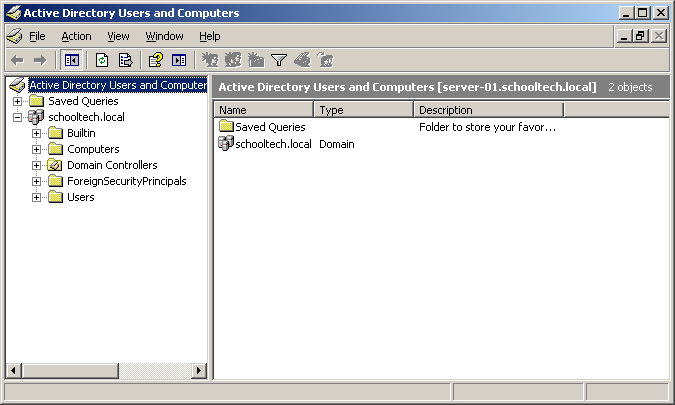 2003 Active Directory Structure