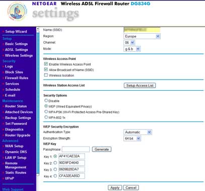 Netgear Wireless Access Point Config