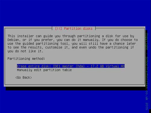 Partition the HD